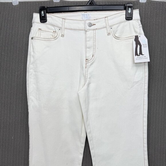 Time And Tru Womens Size 10 White Bootcut Jeans Regular - Picture 9 of 10